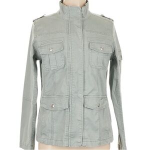 Kenzie Gray Detailed Utility Jacket. Multiple functional pockets. Size M.